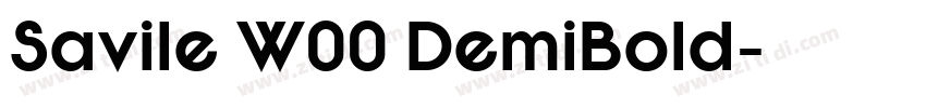 Savile W00 DemiBold字体转换